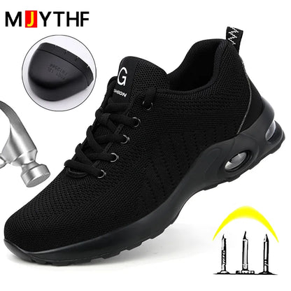 Summer Air Cushion Work Safety Shoes For Men