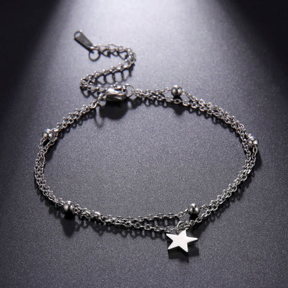 Kkjoy Bracelets Of Women Silver Color Stainless Steel